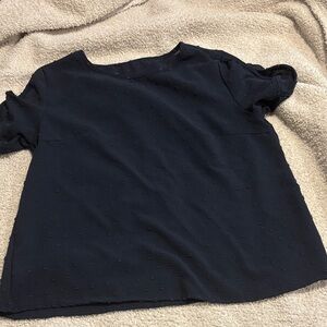 SHEIN Navy Textured Women's Blouse